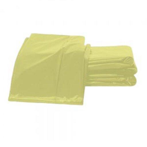 پلاستیک نایلون و کیسه زباله زرد بیمارستانی  بسته 25 کیلویی سایز 80در120