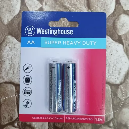 باطری قلمی وستینگهاوس مدل Super Heavy Duty بسته 2 عددی 