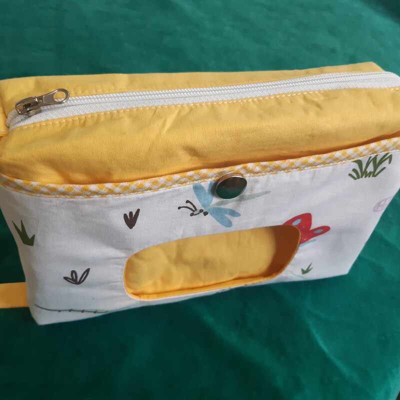 کیف زیپ دار پد و لوازم بهداشتی کودک و سیسمونی