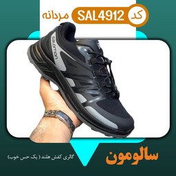 کفش کتونی و اسپرت مردانه سالومون ونتو مشکی سفید سایز 42 - 43 - 44 - 45 - 46 مناسب کوهنوردی