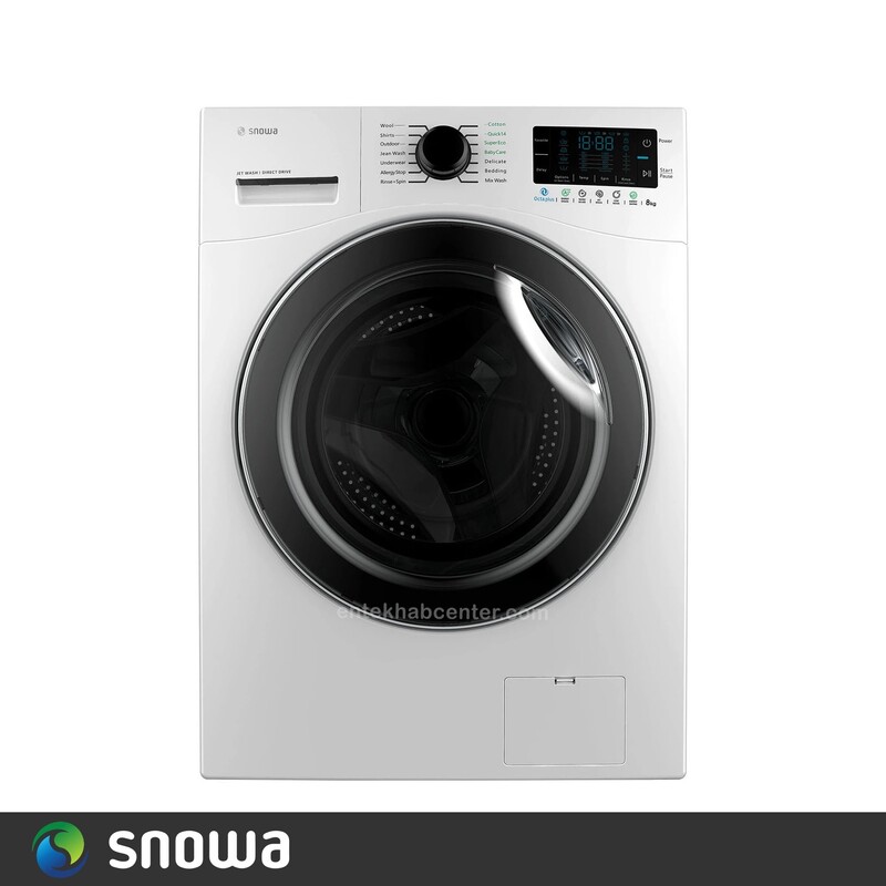 ماشین لباسشویی اتوماتیک 8 کیلوگرم اسنوا مدل SWM-84516 رنگ سفید با ارسال رایگان 