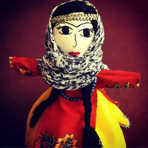 عروسک پارچه ای و دست ساز سنتی گندم بانو