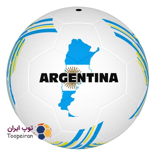 توپ فوتبال لاستیکی طرح آرژانتین Messi مدل جام جهانی2022الرحله