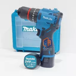 دریل شارژی ماکیتا موتور براشلس سه نظام فلزی مدل MAKITA BRUSHLESS-24V