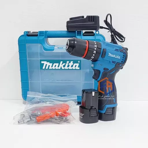 دریل شارژی ماکیتا موتور براشلس سه نظام فلزی مدل MAKITA BRUSHLESS-24V