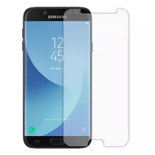 گلس شیشه ای سامسونگ samsung galaxy j5 pro 2017 محافظ صفحه نمایش شفاف  j530 خشگیر بی رنگ J530 جی  پنج فایو پرو j520