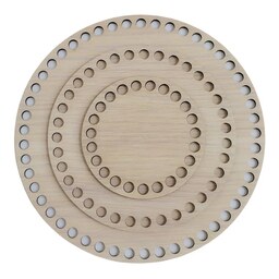 کفی تریکو بافی مدل دایره مجموعه سه عددی (دایره های 20 و 25 و 30 سانتی متر)