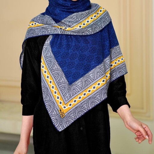 روسری سوپر نخ پنبه ای قواره متوسط (125cm) در 6 رنگبندی تعداد محدود مارکدار و کد دار