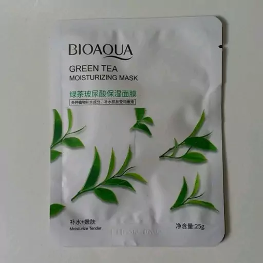 ماسک صورت ورقه ای چای سبز  BOIAQUA  بسته 10 عددی