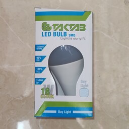 لامپ کم مصرف LED حبابی 18 وات تک تاب 15 ماه گارانتی 
