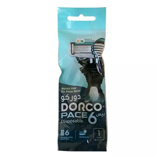 ژیلت 6 لبه تک عددی صابوندار dorco ساخت کره 