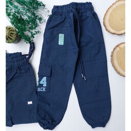 شلوار جین دم پا کش در دو رنگ آبی و مشکی - سایز 70-95 مناسب 6تا14 سال