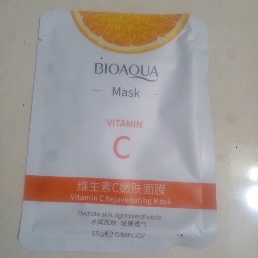 ماسک ورقه ای و نقابی صورت ویتامین سی بیواکوا محصولات پوست مهتا