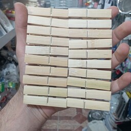 گیره لباس چوبی بسته 10 عددی