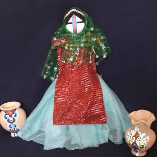 عروسک خلاق برپایه بومی با لباس محلی لری سایز بین 15تا 18 ساختار این عروسک بومی است ولی پوشش اقوام دارد