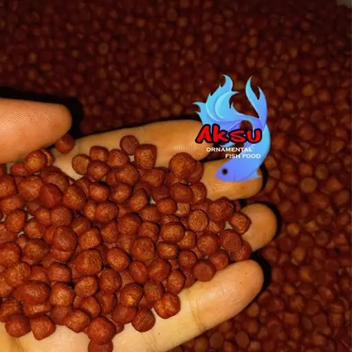 غذای ماهی  رنگ دوپینگی گوشتخوارو گیاه خوار 500 گرمی کوی سیچلاید چانا اسکار انجل سوروم ...