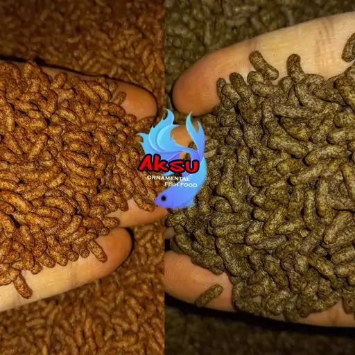 غذای ماهی روابی استیک  اسپیرو و استا سایز 2 گوشتخوار و گیاه خوار یک کیلویی