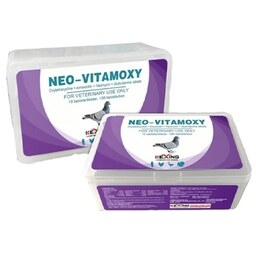 داروی خوراکی و مولتی ویتامین NEO-VITAMOXY مخصوص کبوتر و پرندگان زینتی ورق 10 عددی
