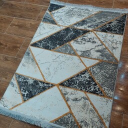 فرش ماشینی فانتزی مدرن طرح جدید زمینه کرم، کد 1070 وسایز 6متری (2در 3 متر) (ارسال باتیپاکس، پس کرایه)