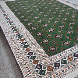 فروش فرش دستباف 6 متری ترکمن،بسیار زیبا و با کیفیت برند آی سن با ارسال رایگان