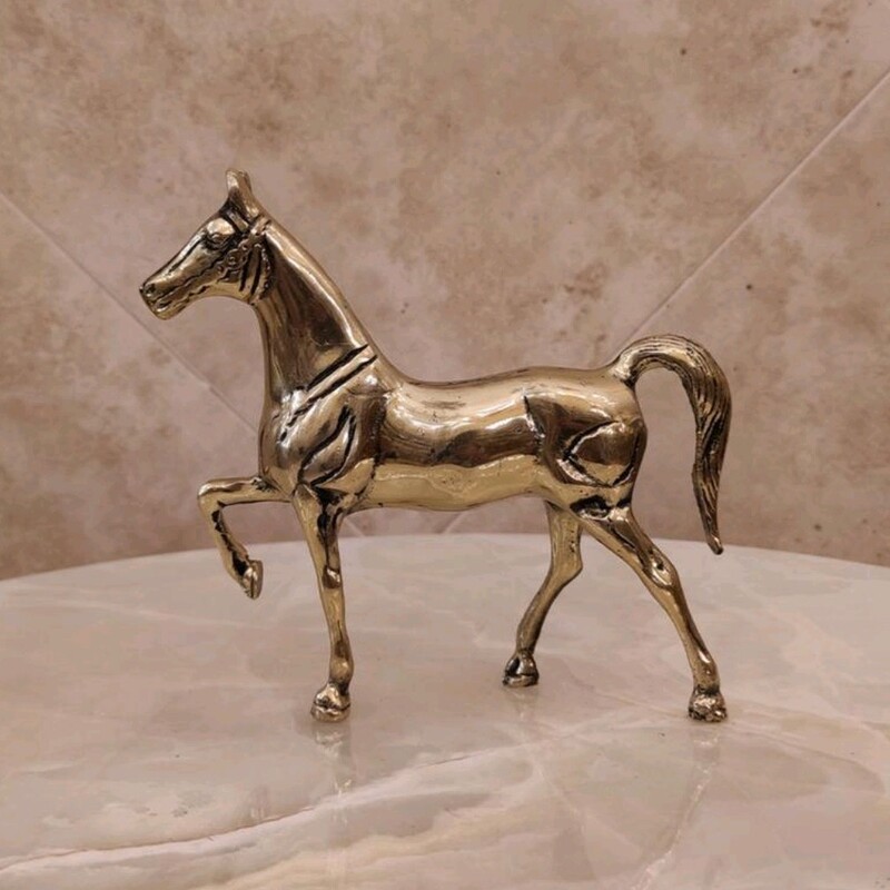 مجسمه برنزی اسب ترکمن اسب برنجی مدل یورتمه خاص پسند