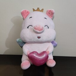 عروسک پولیشی خوک قلب به دست(25سانت) 