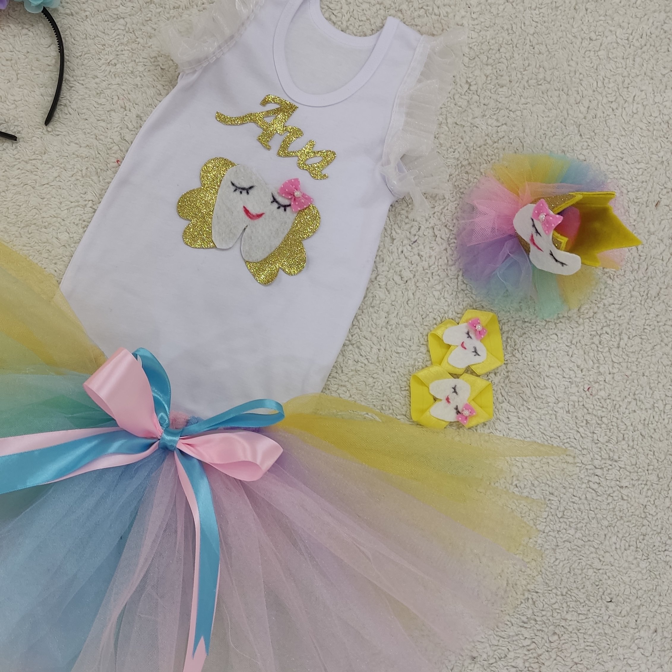 ست دندونی با دامن رنگی