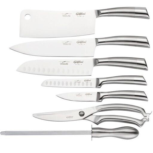 سرویس چاقو آشپزخانه 9 پارچه جی فی نی GIFFINI مدل G-S-09