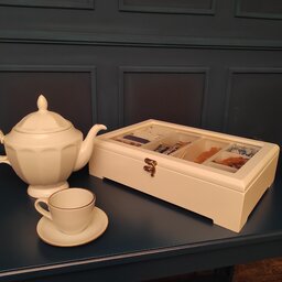 جعبه چای کیسه ای دکورستیک مدل هشت پارت پس کرایه