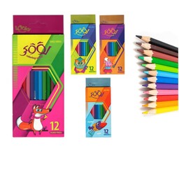 مداد رنگی 12 رنگ لوکی جعبه مقوایی