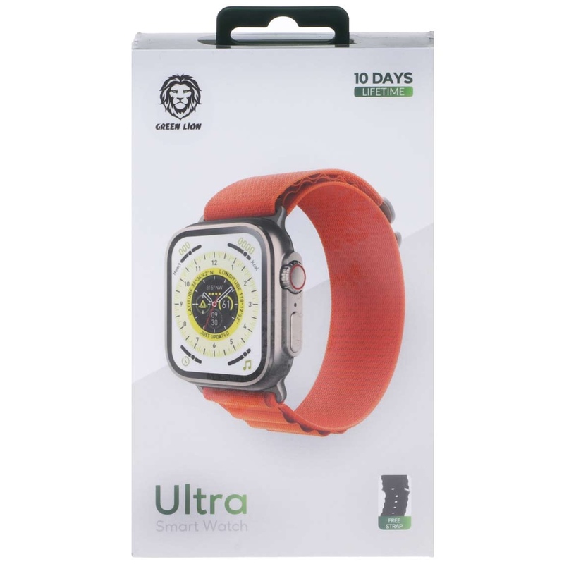 ساعت هوشمند Green Lion مدل Ultra GNSW49 به همراه بند سیلیکونی - نارنجی (گارانتی 