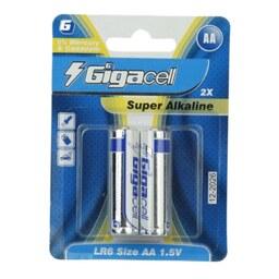 باتری قلمی و نیم قلمی گیگاسل مدل Super Alkaline بسته دو عددی