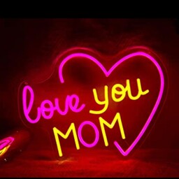 تابلو نئون طرح روز مادر(love you mom) 