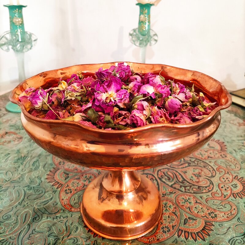 گل محمدی خشک شده گلزار بسته 100 گرمی 