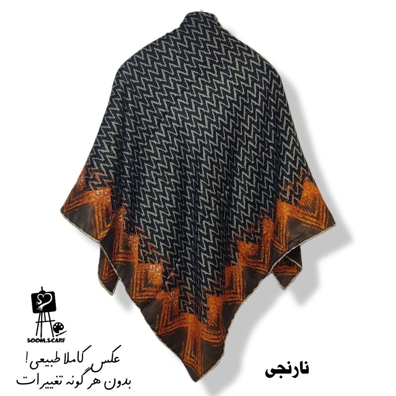 روسری چهارگوش زنانه قواره 120با کد(1026)