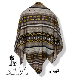 روسری نخی زنانه دوردوز قواره کوچک(120)با کد(1031)بوم اسکارف