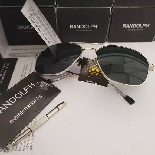 عینک خلبانی unisex مناسب مرد و زن اصل آمریکا راندولف اویاتور randolph aviator