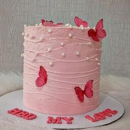 کیک تولد پروانه ای..کیک دخترانه