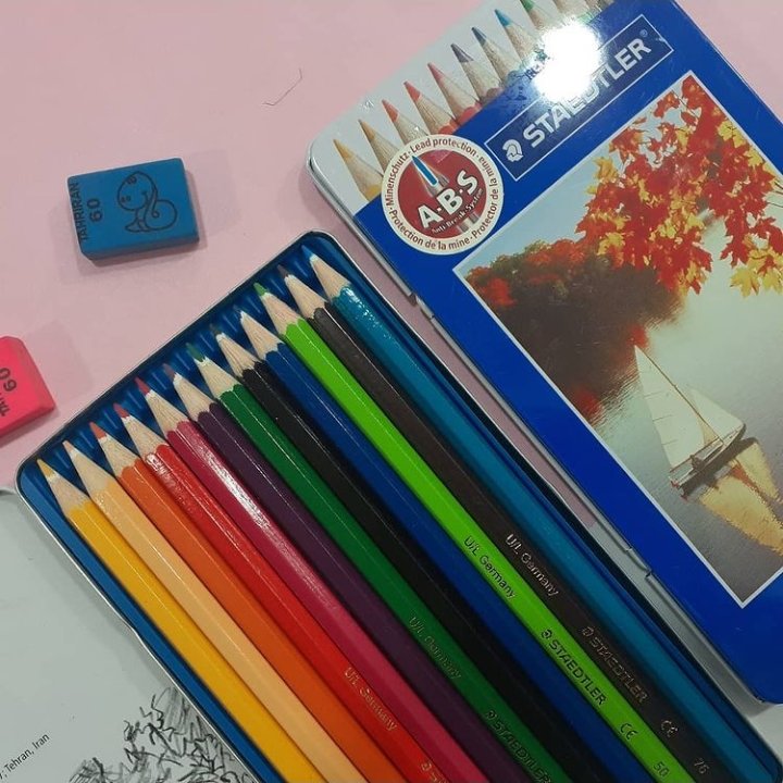 مدادرنگی 12رنگ استدلر فلزی