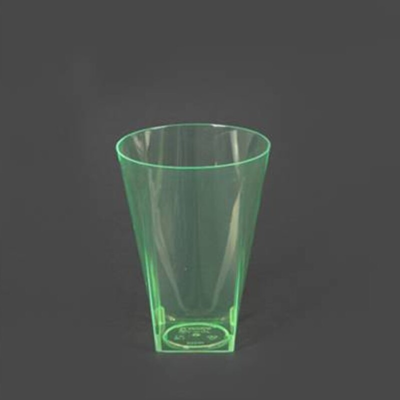 لیوان یکبار مصرف شات سبز رنگ بلک لایت 10 عددی