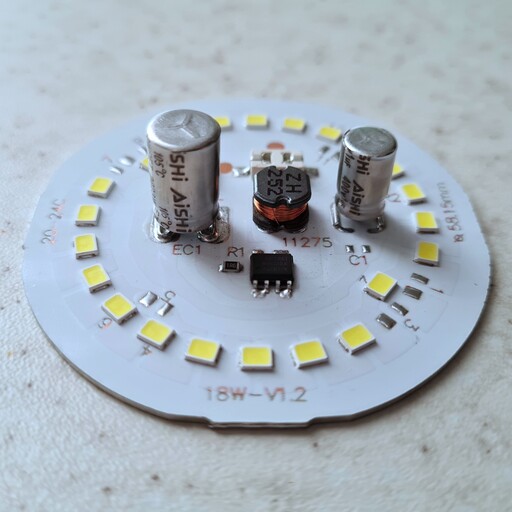 چیپ ال ای دی 18 وات ماژول دی او بی رنگ سفید مهتابی کیفیت بالا جهت تعمیر لامپ chip led dob 18w 220v     