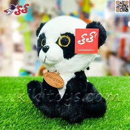 عروسک پاندا نشسته چشم تیله ای اسباب بازی Panda polish doll 60036