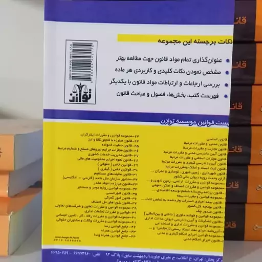 کتاب مجموعه قوانین و مقررات پولی و بانکی
انتشارات توازن

مولف سید محمد کیان