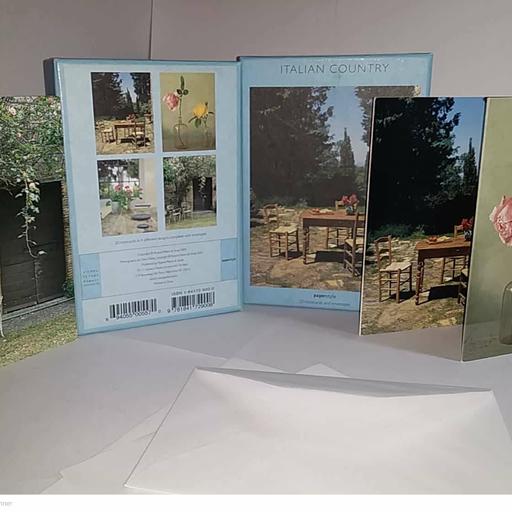 کارت پستال های یادگار کلکسیونی سفر به ایتالیا 3 عدد به همراه پاکت جداگانه با جعبه آنتیک