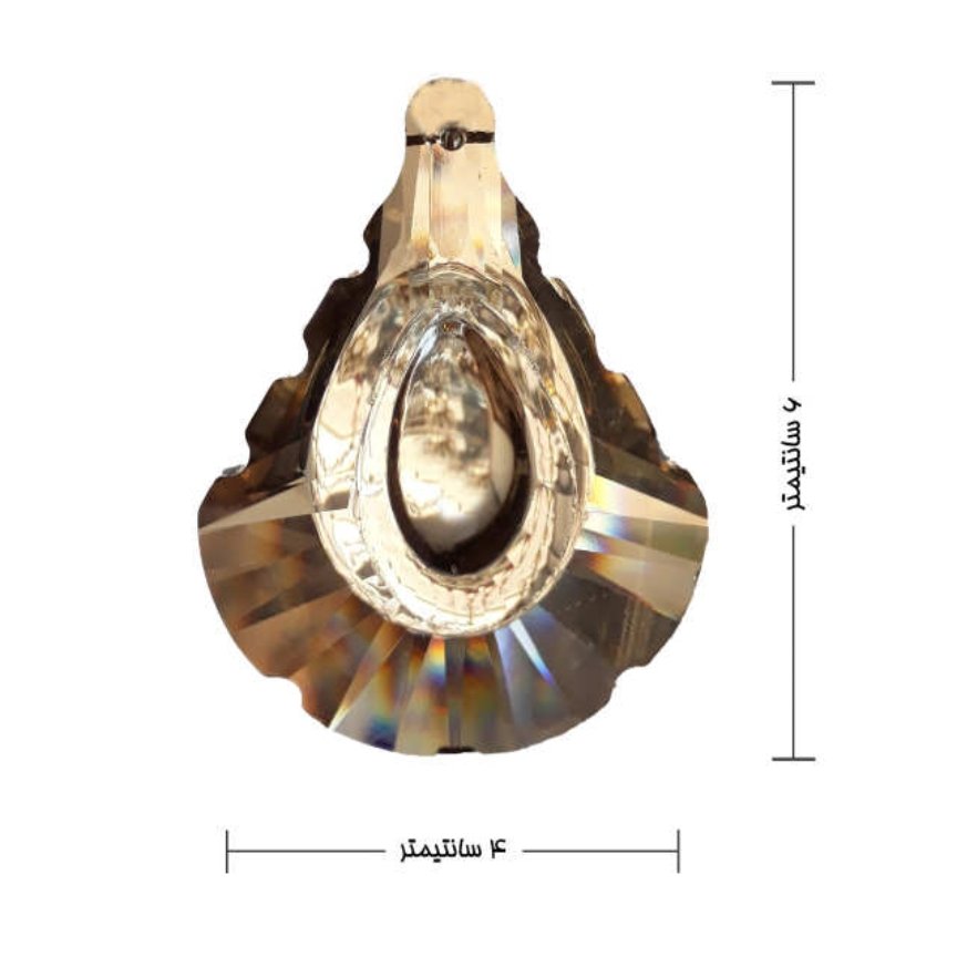 کریستال آویز لوستر مدل شصتی متوسط بسته 7عددی
