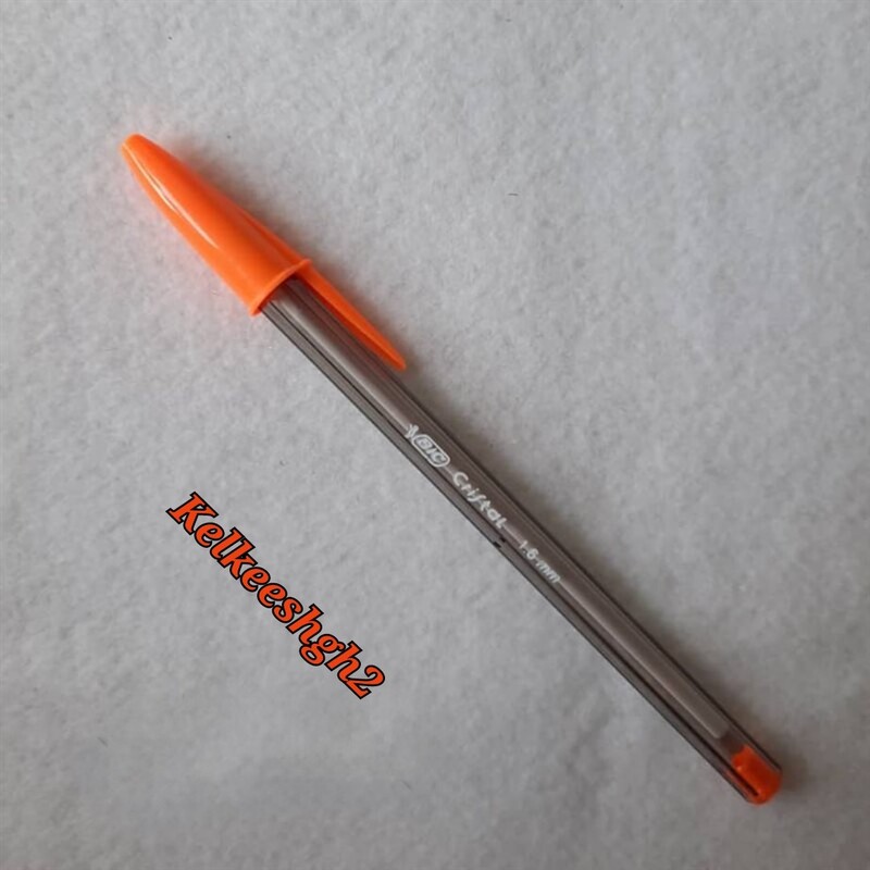 خودکار بیک کریستال لارج 1.6mm نارنجی 