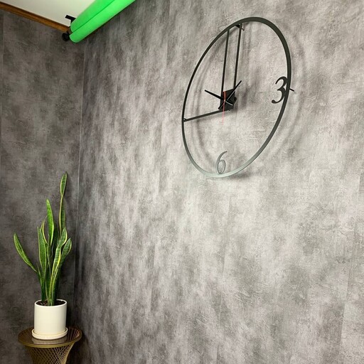 ساعت مدرن دیواری H240 فلزی با رنگ کوره ای استاتیک با سفارش سازی اندازه و رنگ