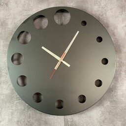 ساعت مدرن دیواری H210 فلزی با رنگ کوره ای استاتیک با سفارش سازی اندازه و رنگ
