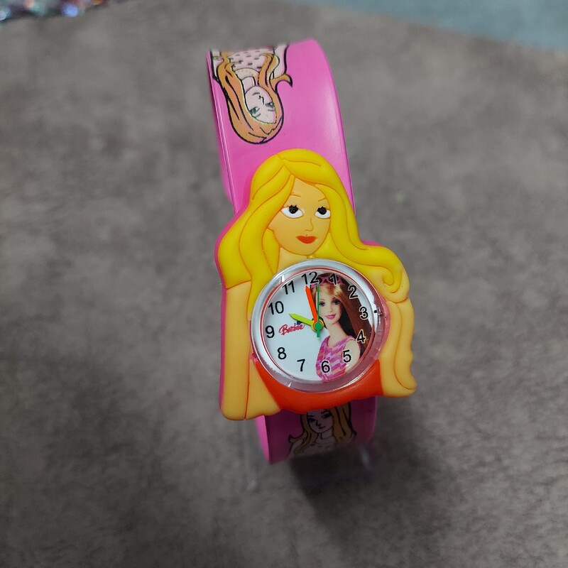 ساعت عروسکی بچگانه دخترانه طرح باربی 