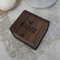 جعبه هدیه کادویی چوبی ساعت watch